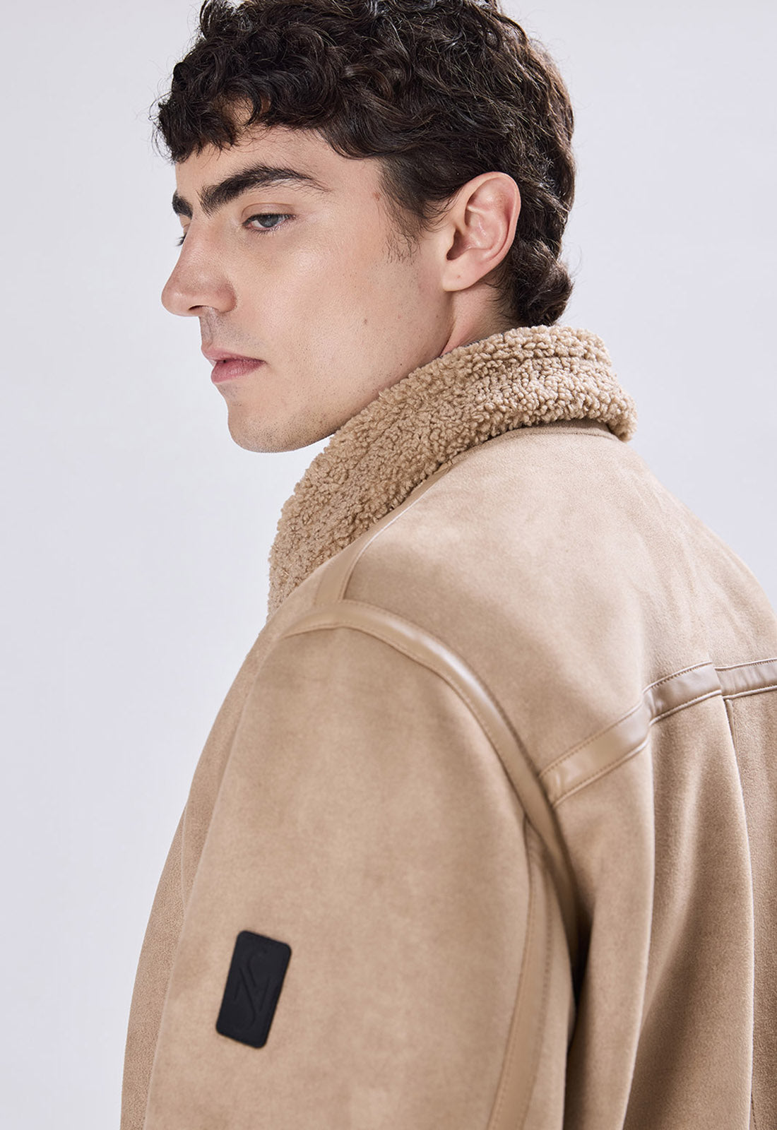 Bomber Montone Scamosciato