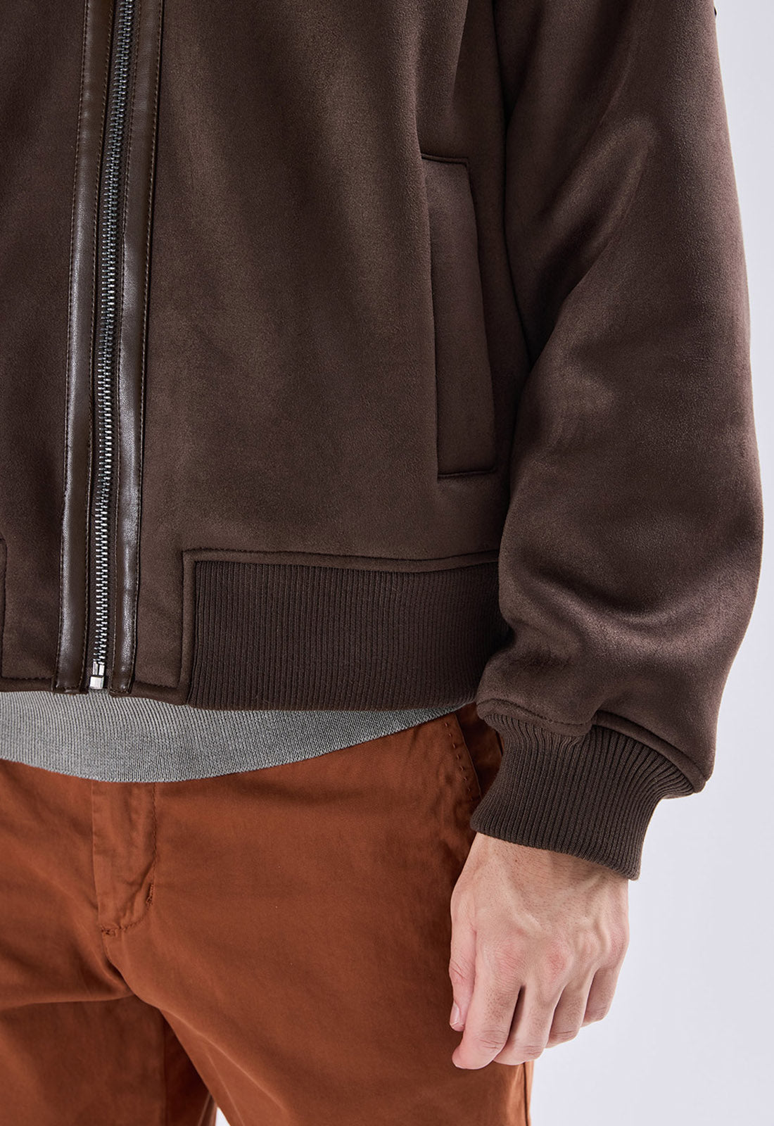 Bomber Montone Scamosciato