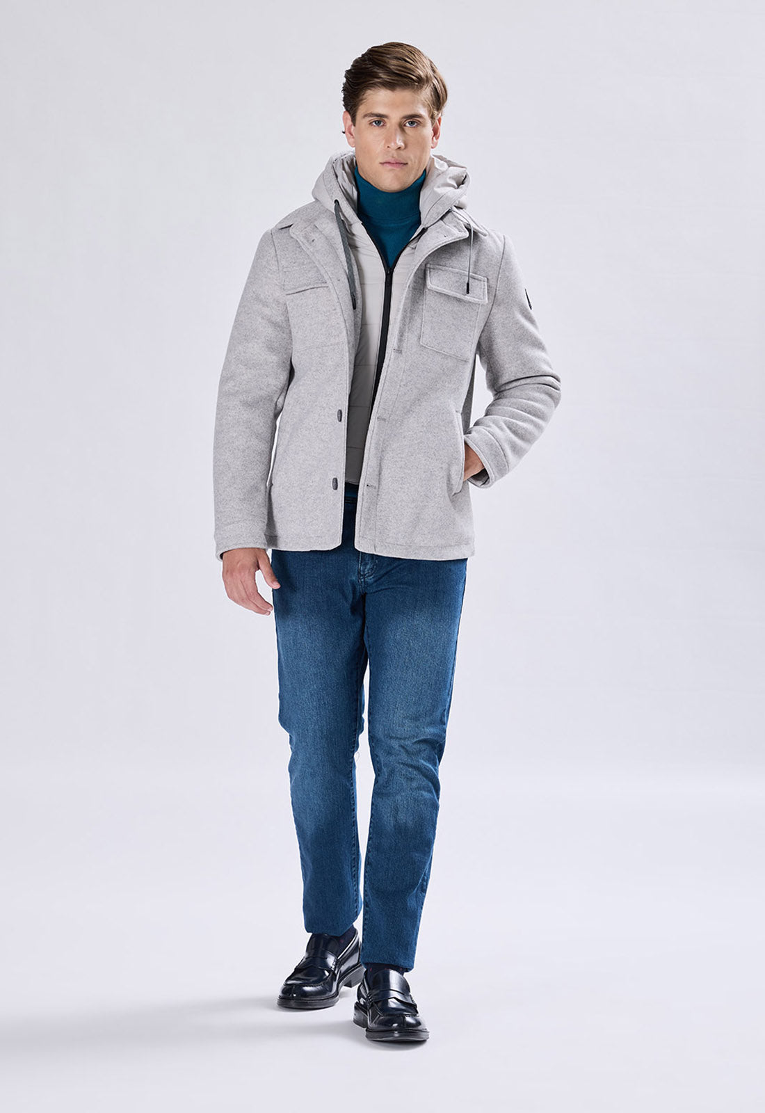 Fly Jacket in Eco Lana